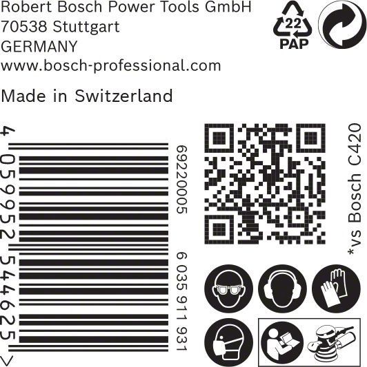 C470 Schleifpapier 2608901124