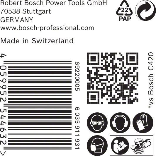 C470 Schleifpapier 2608901125