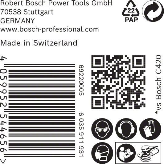 C470 Schleifpapier 2608901127