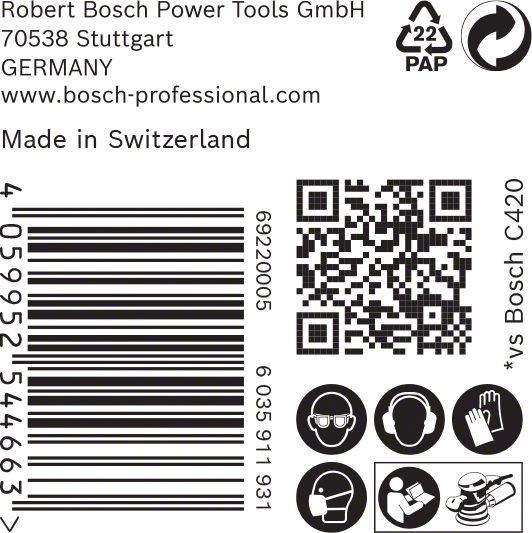 C470 Schleifpapier 2608901128