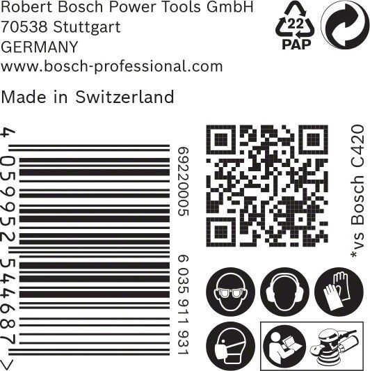 C470 Schleifpapier 2608901130