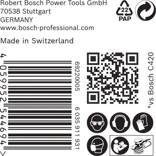C470 Schleifpapier 2608901131