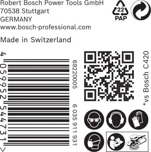 C470 Schleifpapier 2608901135