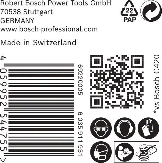 C470 Schleifpapier 2608901137