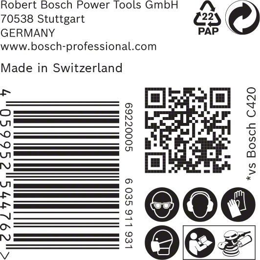C470 Schleifpapier 2608901138