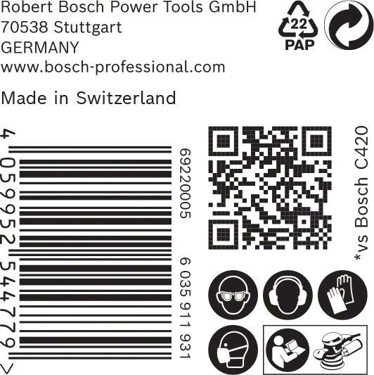 C470 Schleifpapier 2608901139