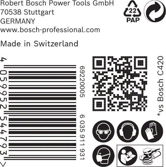 C470 Schleifpapier 2608901141
