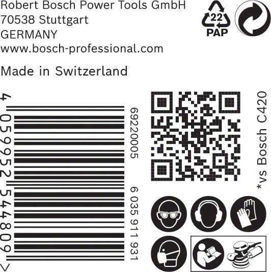 C470 Schleifpapier 2608901142