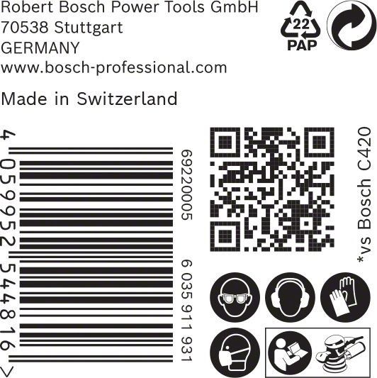 C470 Schleifpapier 2608901143