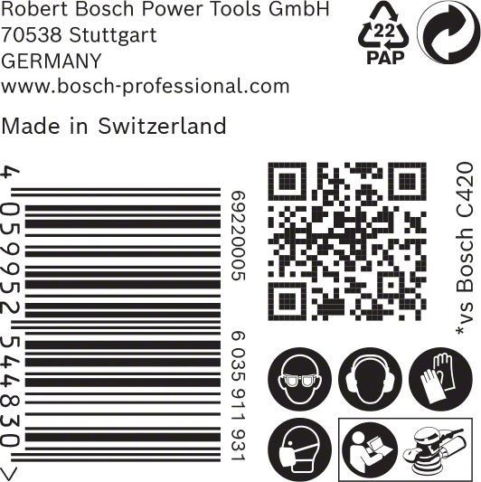 C470 Schleifpapier 2608901145