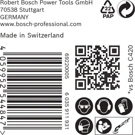 C470 Schleifpapier 2608901146