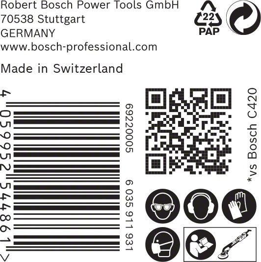 C470 Schleifpapier 2608901148