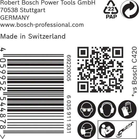 C470 Schleifpapier 2608901149