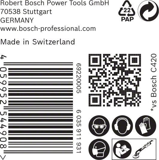 C470 Schleifpapier 2608901152