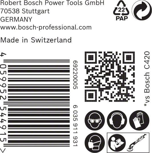 C470 Schleifpapier 2608901153