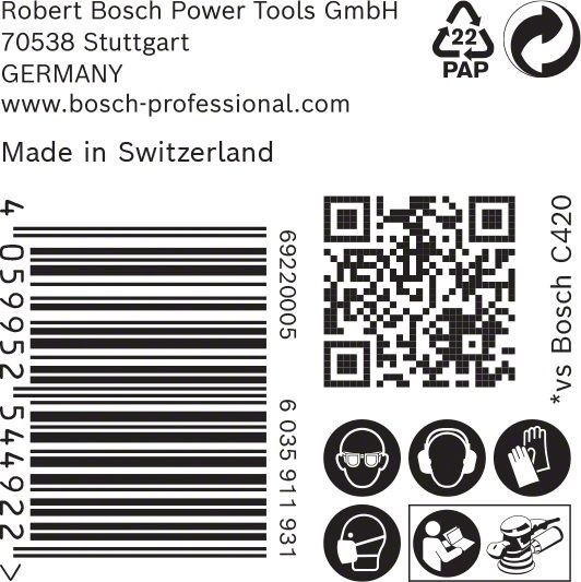 C470 Schleifpapier 2608901154