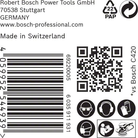 C470 Schleifpapier 2608901155
