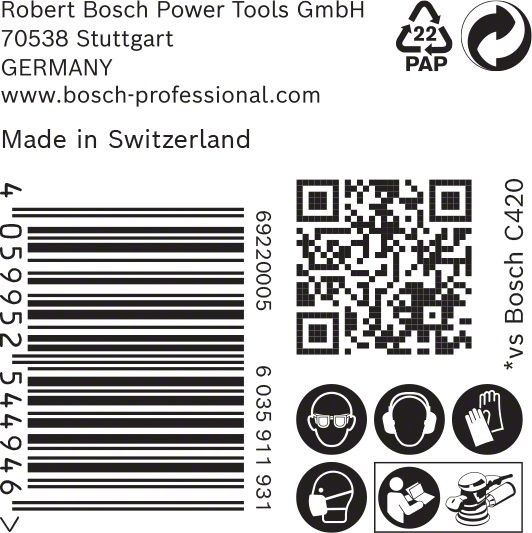 C470 Schleifpapier 2608901156