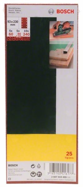 Schleifblatt-Set 2607019499