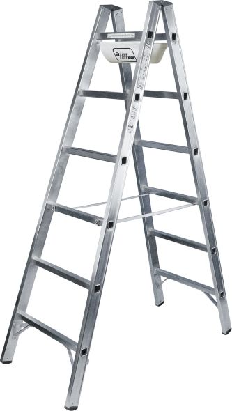 Alu-Sprossenstehleiter 6104 Alu-Sprossenstehleiter 6104