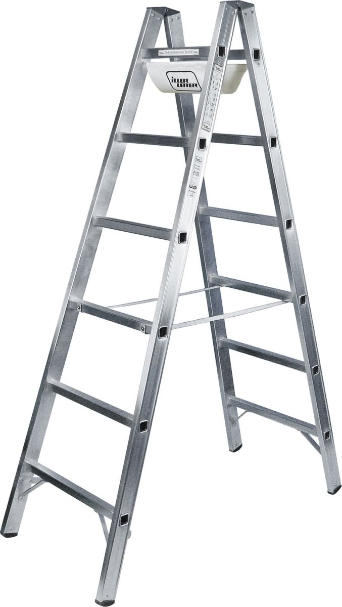Sprossenstehleiter Alu 2x1 6118