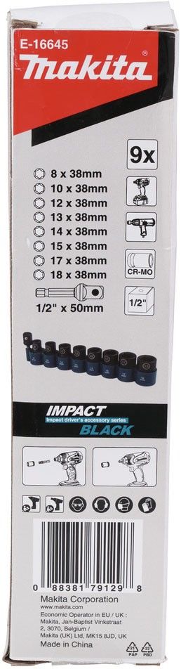 Steckschlüssel-Set 9-tlg E-16645