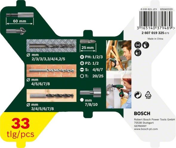 Bohrer-/Schrauberset 2607019325