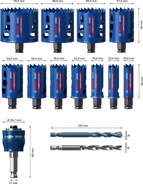 Lochsäge-Set ToughMa 2608900448