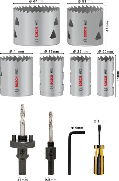 Pro Lochsäge HSS-BI Set 2608900524VE(12)