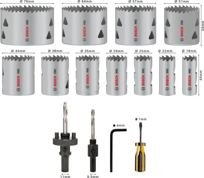 Pro Lochsäge HSS-BI Set 2608900525VE(17)