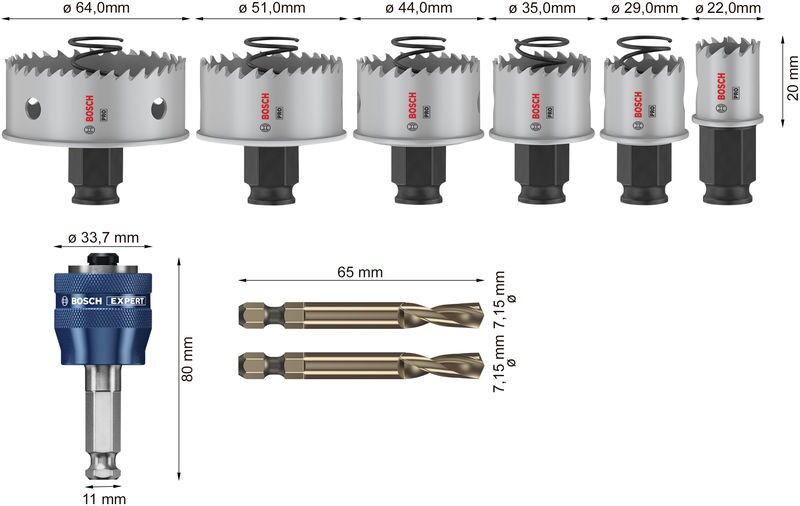 Pro Lochsäge PC HSS-BI 2608594474VE(8)