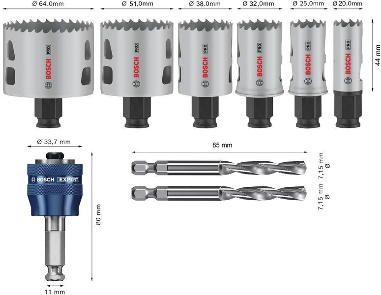 Pro Lochsägen Set 2608594427VE(9)