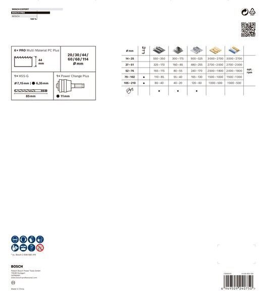 Pro Lochsägen Set 2608594431VE(8)