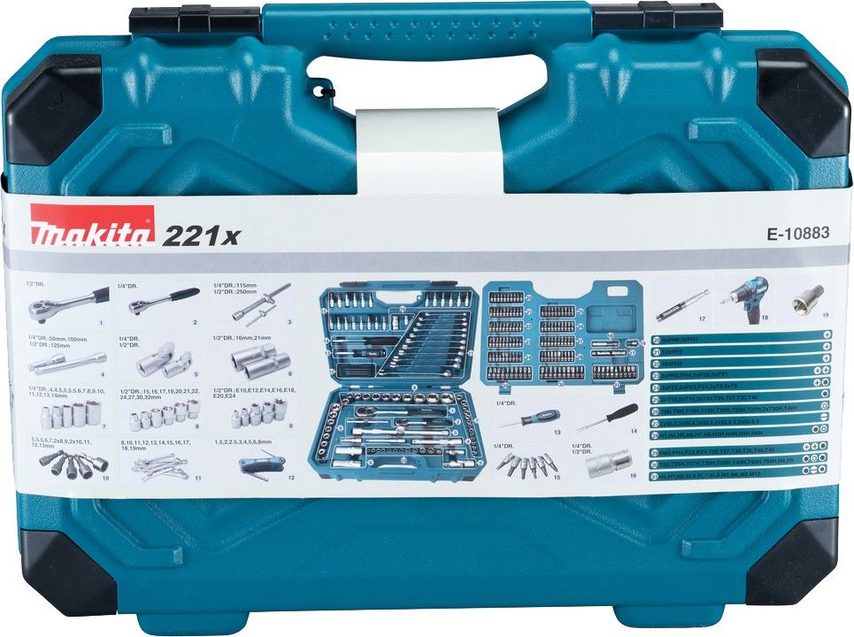 Werkzeug-Set 221-teilig E-10883
