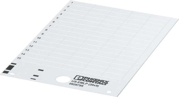 Kunststoffschild US-EMLP (27X12,5)