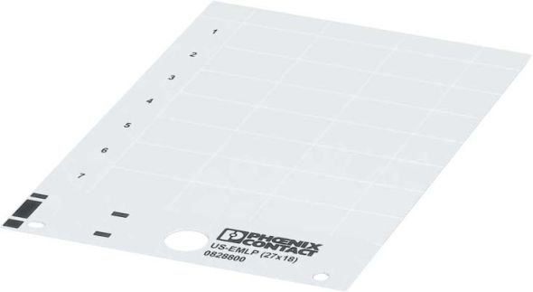 Kunststoffschild US-EMLP (85,6X54)