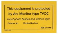 Hinweisschild Englisch TVOC-LABEL