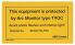 Hinweisschild Englisch TVOC-LABEL