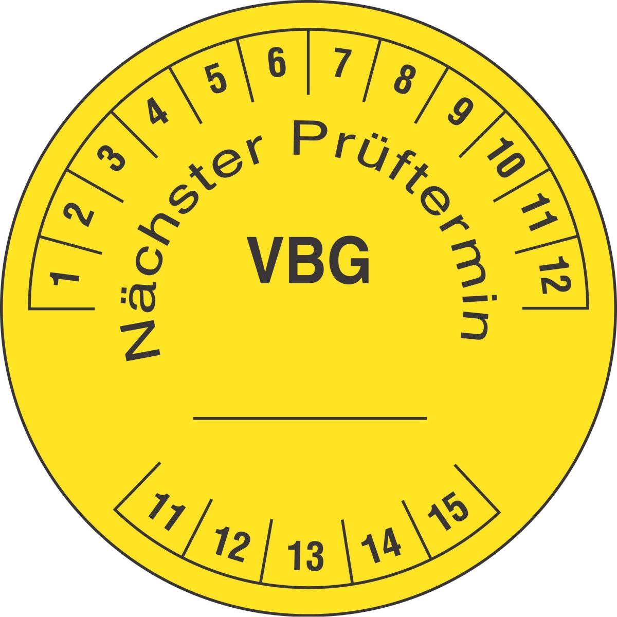 Prüfplakette PLD-VBG