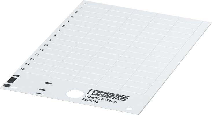 Kunststoffschild US-EMLP (27X12,5)