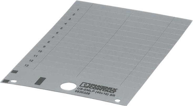 Kunststoffschild US-EMLP (27X15) SR