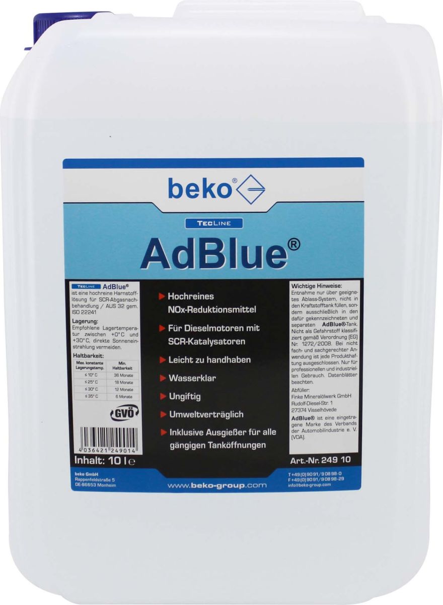 AdBlue 10l 249 10 AdBlue 10l 249 10