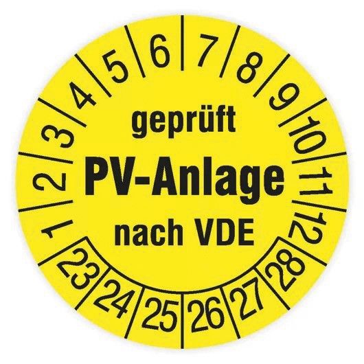 Prüfplakette PV-Anlage 182701 Prüfplakette PV-Anlage 182701