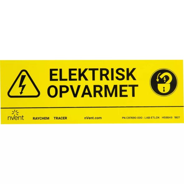 Warnschild LAB-ETLDE/FR/ITWHITE Warnschild LAB-ETLDE/FR/ITWHITE