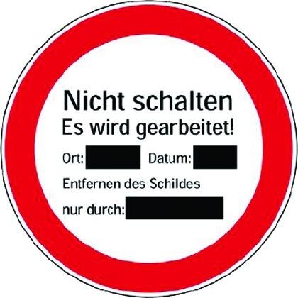 Wartungskennzeichnung 7202/72 Wartungskennzeichnung 7202/72