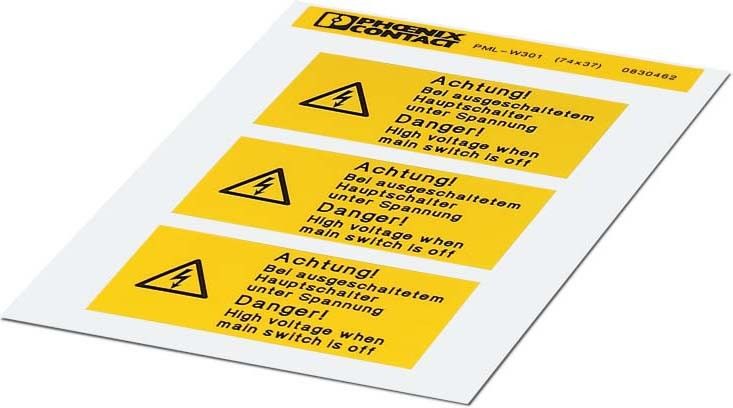 Warnschild PML-W301 (74X37)
