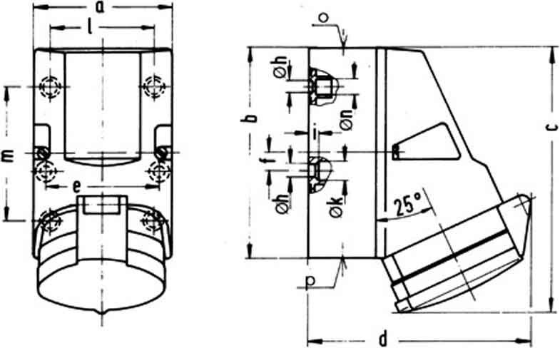 Wandsteckdose 32A 4p 500V 11490