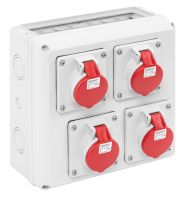 Steckdosenkombination, gra STK-Z 4x16