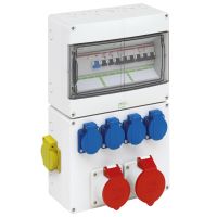 Steckdosenkombination, gra STV 1224-K-LAN