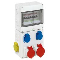 Steckdosenkombination, gra STV 922-K-LAN
